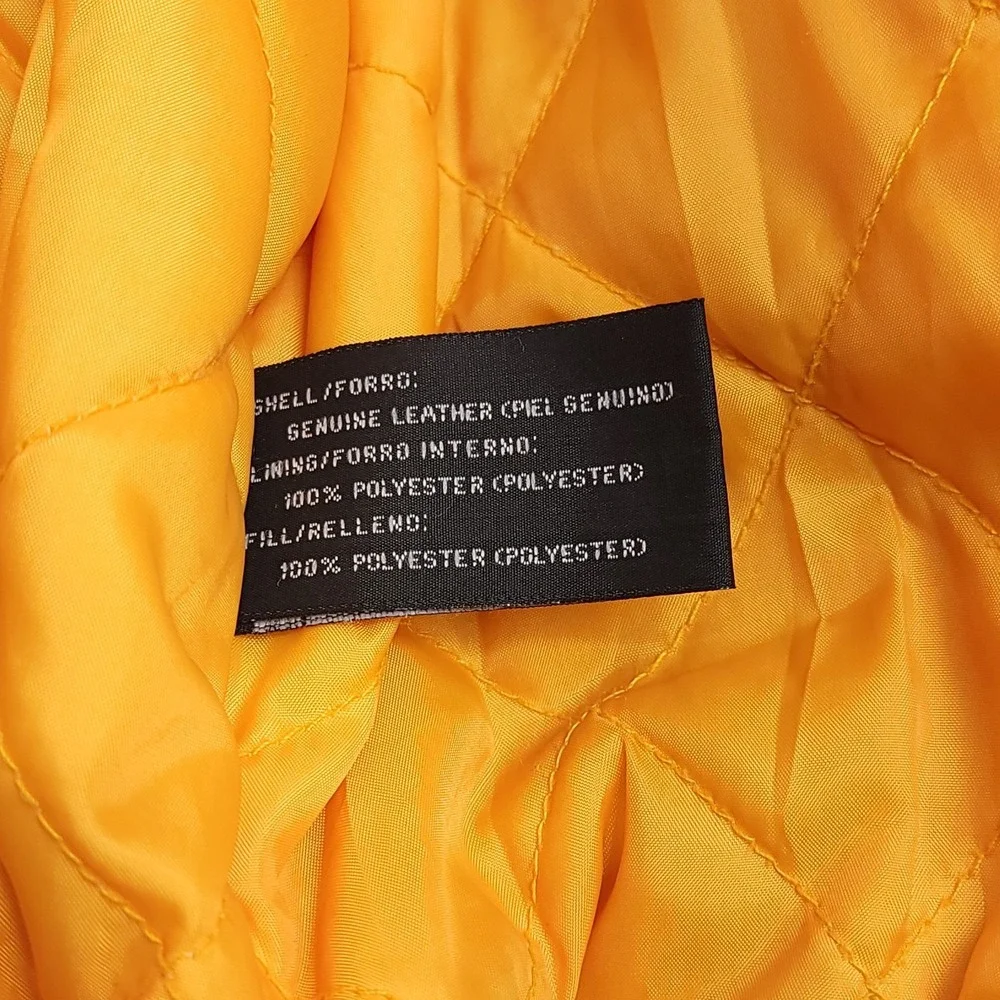 Vintage Pittsburgh Steelers Leather Jacket Large Pro Player Daniel‎ Young Bomber